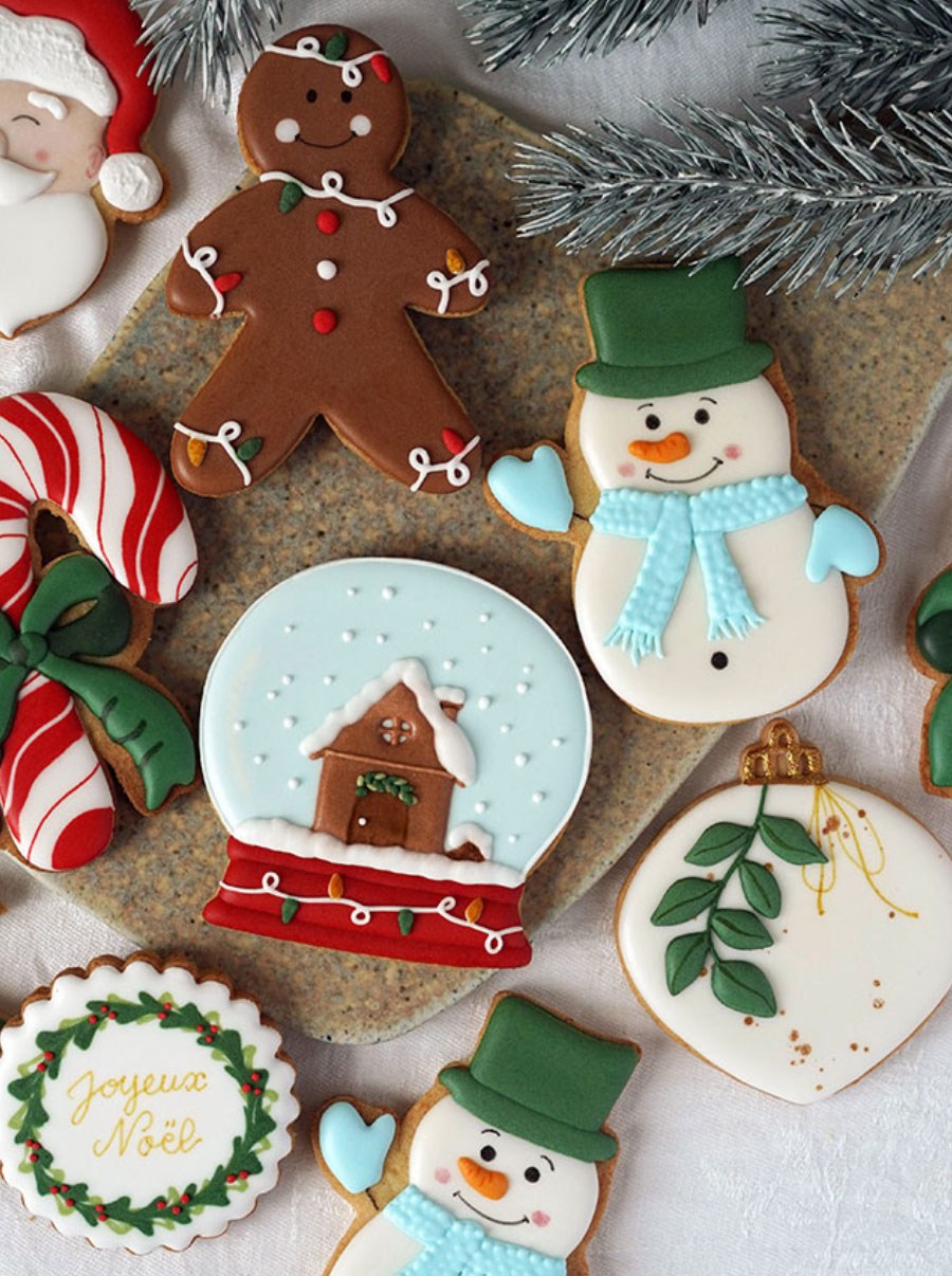 sablés décorés, thème biscuits décorés, sablés baptême